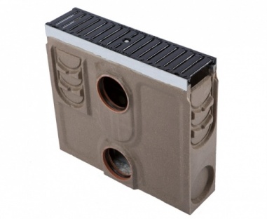 D400 Channel Silt Box c/w Ductile Iron Heelguard Grate